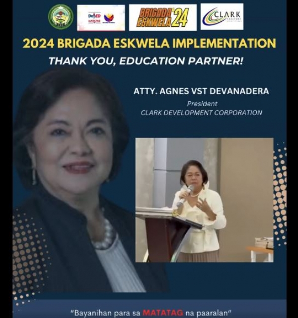 Clark Development Corporation and CDC Locators supports SDO Angeles City 2024 Brigada Eskwela!